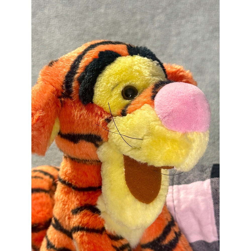 Disney Winnie the Pooh Tigger Plush Stuffed Animal Orange Black Striped 10 inch
